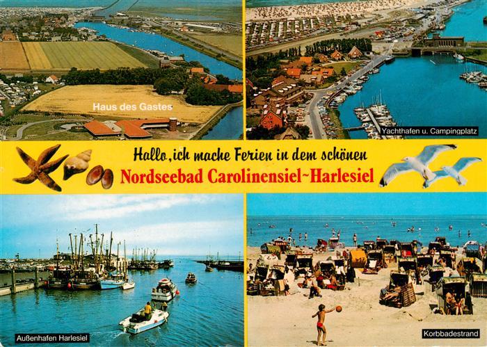 Carolinensiel-Harlesiel Ostfriesland Fliegeraufnahmen Haus des Gastes Yachthafen