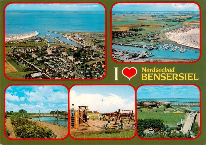 Bensersiel Esens Fliegeraufnahmen Schwimmbad Spielplatz Panorama