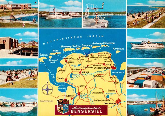 Bensersiel Esens Schwimmbad Strand Wellenbad Faehrschiff Sprungbrett Camping Haf