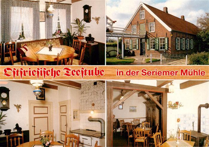 Seriem Neuharlingersiel Ostfriesische Teestube in der Seriemer Muehle Gastraeume