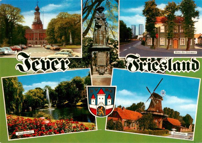 Jever Schloss Denkmal Haus der Getreuen Elisabethufer Windmuehle