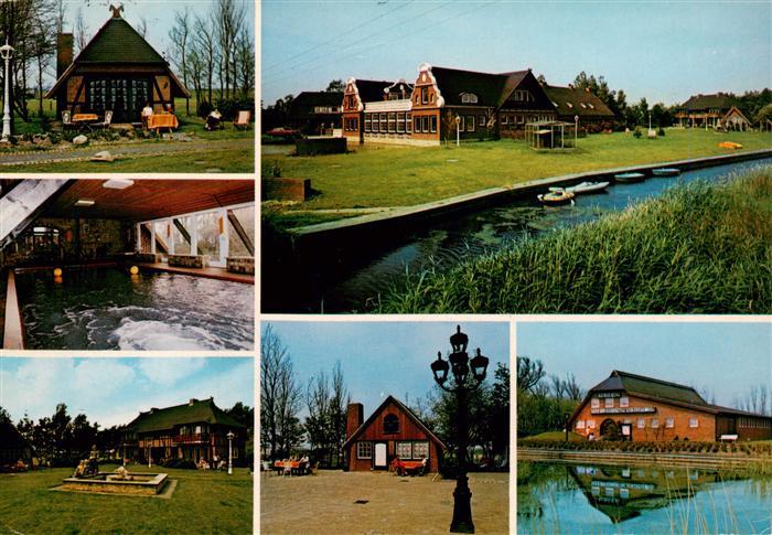 Neuharlingersiel Wasserschloss an der Nordsee Teilansichten Hallenbad Kanal
