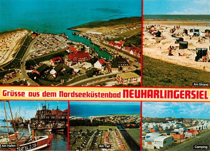 Neuharlingersiel Fliegeraufnahme Strand Am Hafen Am Tief Camping