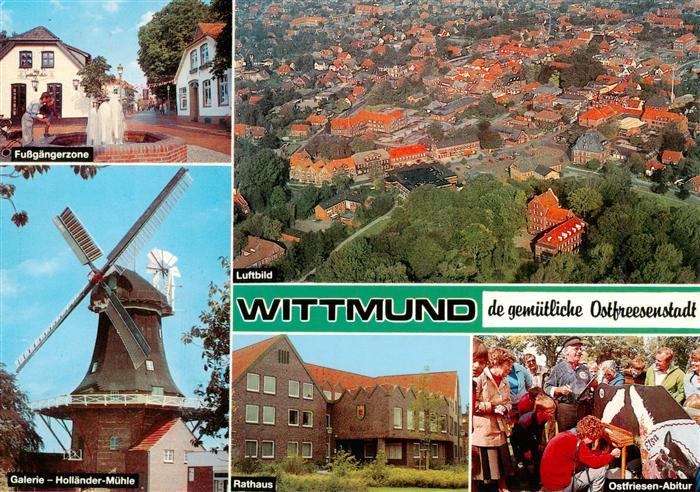 Wittmund Fussgaengerzone Galerie Hollaender Muehle Rathaus Ostfriesen Abitur Fli