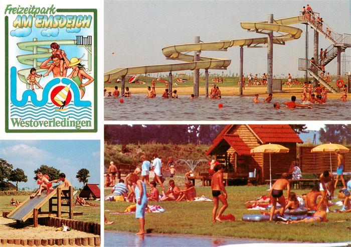 Westoverledingen Freizeitpark am Emsdeich Wasserrutsche Freibad Liegewiese