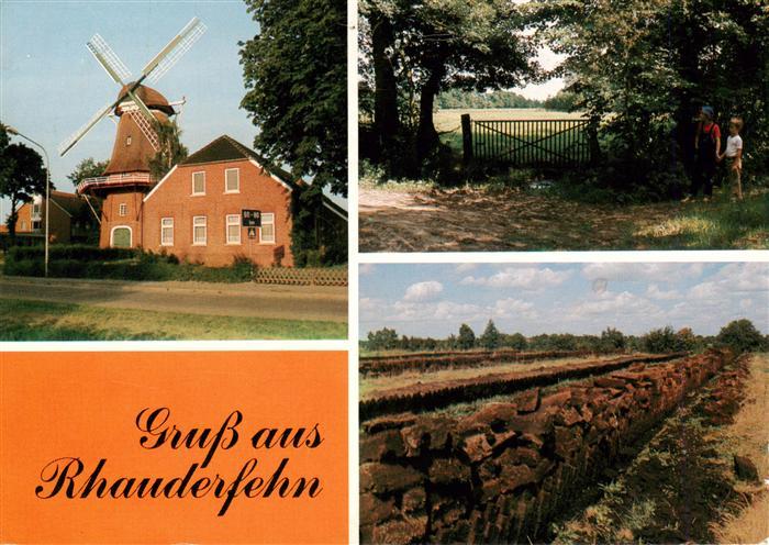 Rhauderfehn Windmuehle Suedwerke Geestlandschaft Collinghort Moorlandschaft Burl