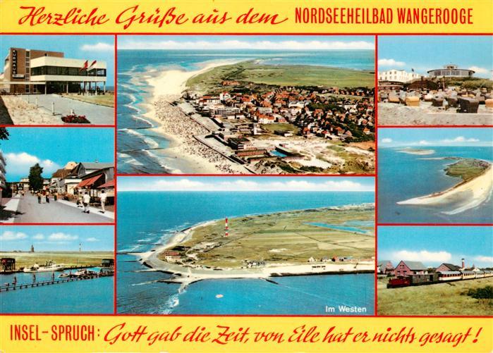 Wangerooge Wangeroog Nordseebad Ortsansichten Fliegeraufnahmen Strand Inselbahn