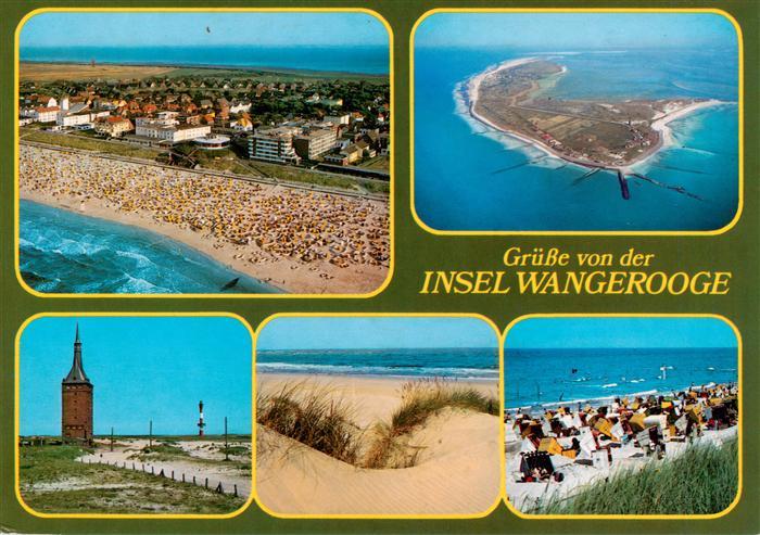 Wangerooge Wangeroog Nordseebad Fliegeraufnahmen Leuchtturm Duenen Strand