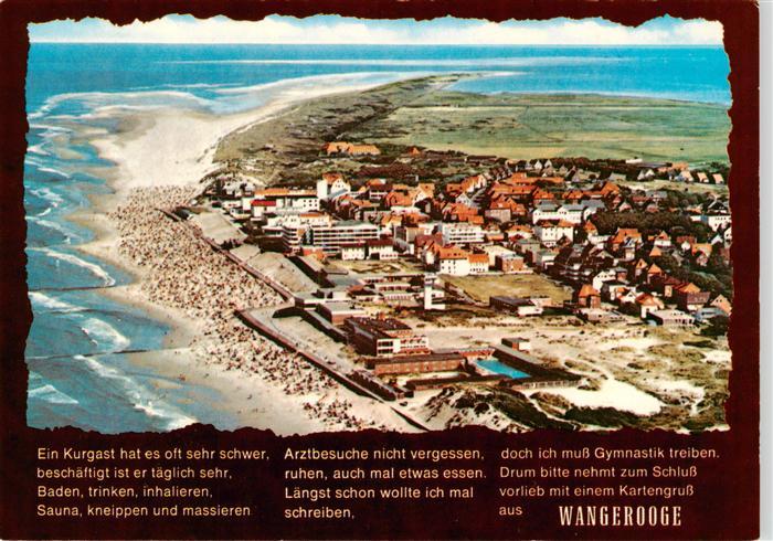 Wangerooge Wangeroog Nordseebad Fliegeraufnahme