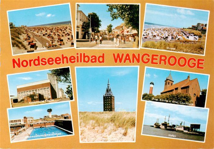 Wangerooge Wangeroog Nordseebad Strand Zedeliusstrasse Kath Kirche Meerwassersch