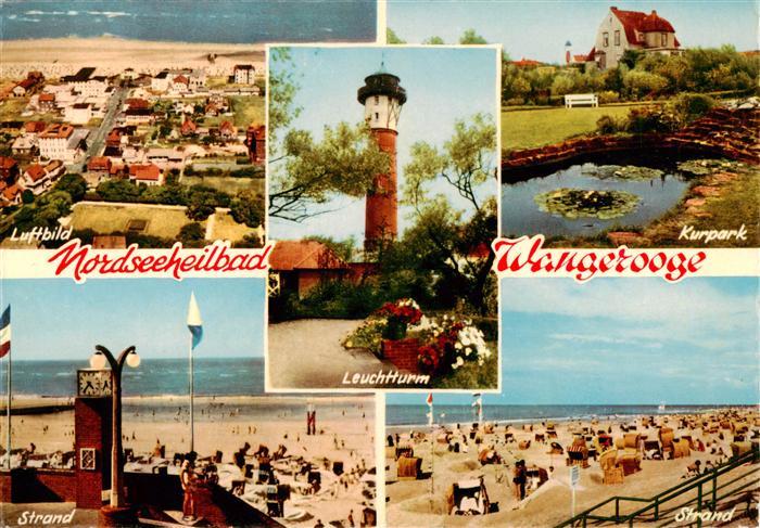 Wangerooge Wangeroog Nordseebad Fliegeraufnahme Leuchtturm Kurpark Strandpartien
