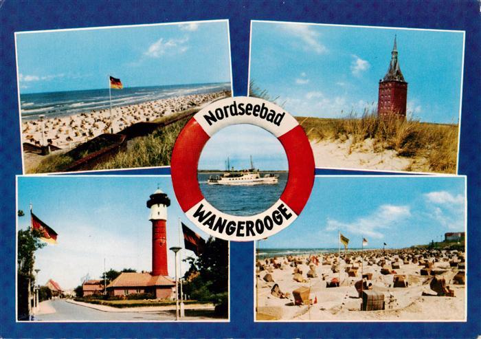 Wangerooge Wangeroog Nordseebad Strandpartien Westturm MS Wangerooge Leuchtturm