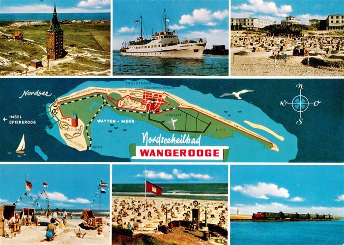 Wangerooge Wangeroog Nordseebad Westturm MS Wangerooge Strandpartien Inselbahn