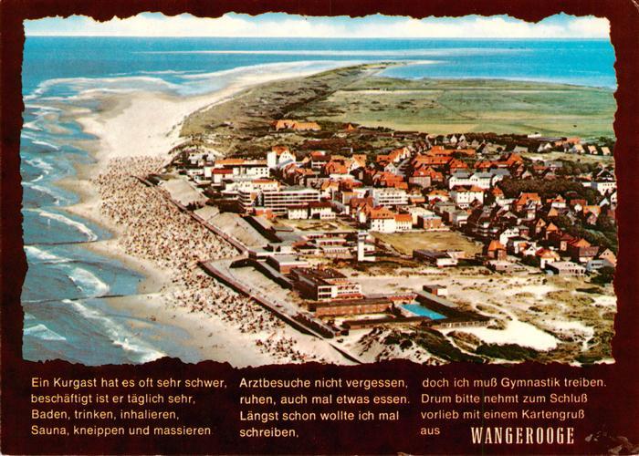 Wangerooge Wangeroog Nordseebad Fliegeraufnahme