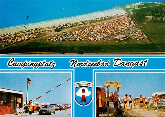 Dangast Nordseebad Fliegeraufnahme Campingplatz Eingang Strandweg