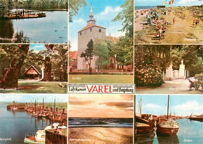 Varel Jadebusen Muehlenteich Im Urwald Kirche Dangast Strand Am Waldeingang Hafe