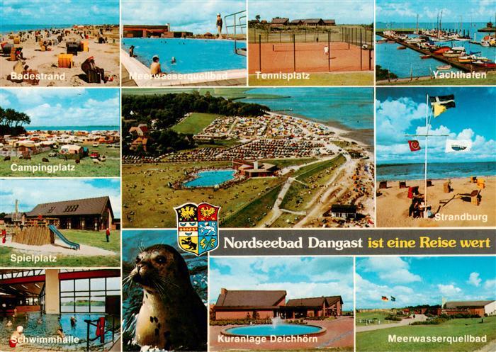 Dangast Nordseebad Badestrand Meerwasserquellbad Tennisplatz Yachthafen Campingp