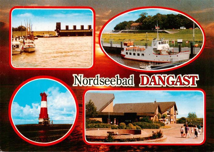 Dangast Nordseebad Siel Fahrgastschiff Leuchtturm Ortspartie