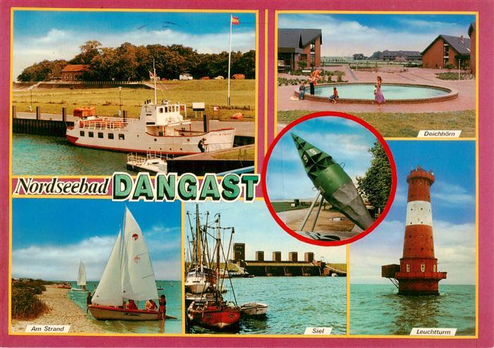 Dangast Nordseebad Fahrgastschiff Deichhoern Strand Siel Leuchtturm