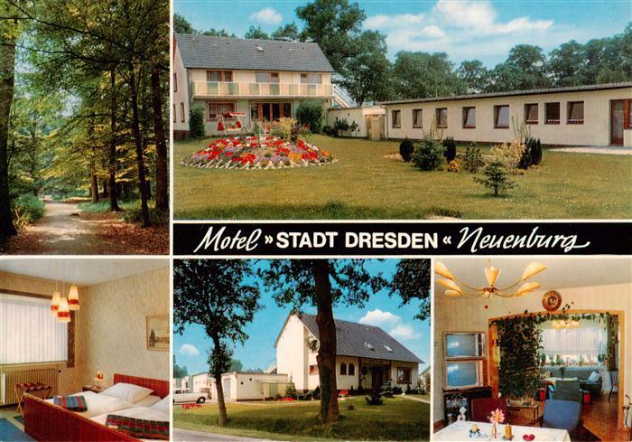 Neuenburg Friesland Motel Stadt Dresden Gaststube Zimmer Waldpartie
