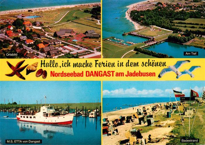 Dangast Nordseebad Fliegeraufnahmen Am Tief MS Etta von Dangast Badestrand