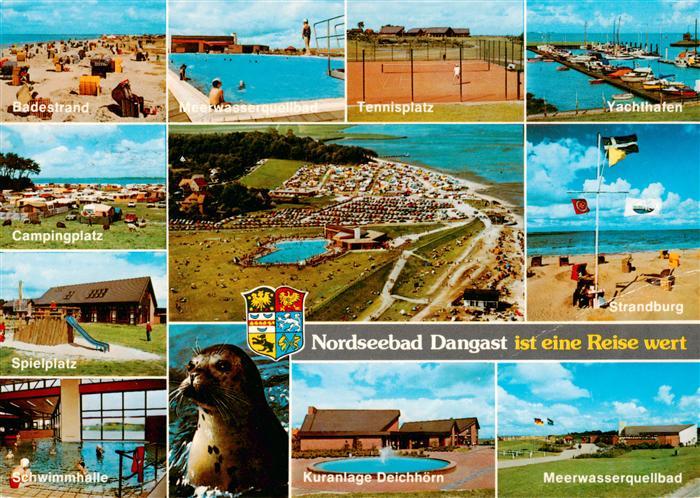 Dangast Nordseebad Badestrand Meerwasserquellbad Tennisplatz Yachthafen Campingp