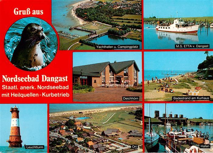 Dangast Nordseebad Fliegeraufnahmen Yachthafen MS Etta von Dangast Deichhoern Ba