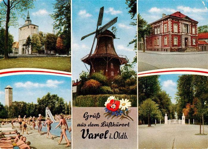 Varel Jadebusen Ev Kirche Schwimmbad Muehle Altes Rathaus Waldeingang