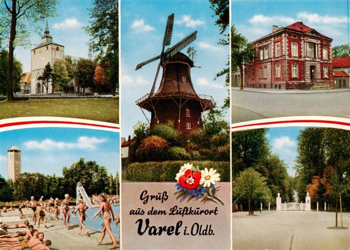 Varel Jadebusen Ev Kirche Schwimmbad Muehle Altes Rathaus Waldeingang