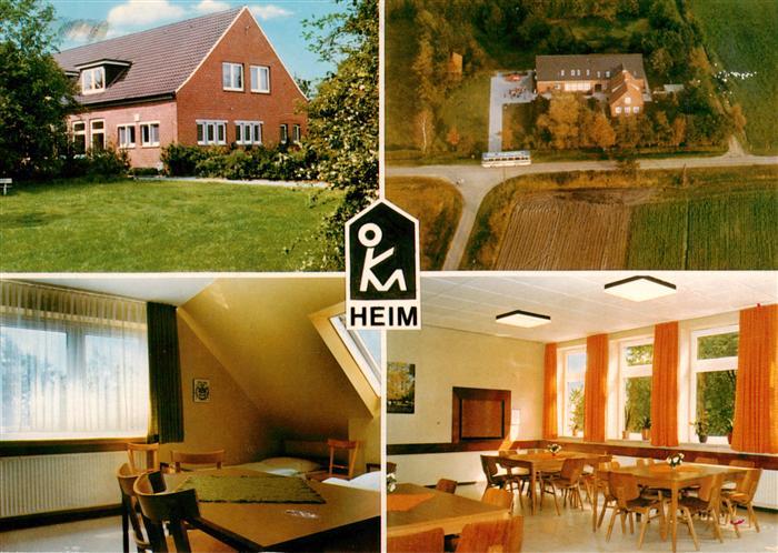 Uplengen Haus der Ostfries Kindermission Gastraeume Fliegeraufnahme