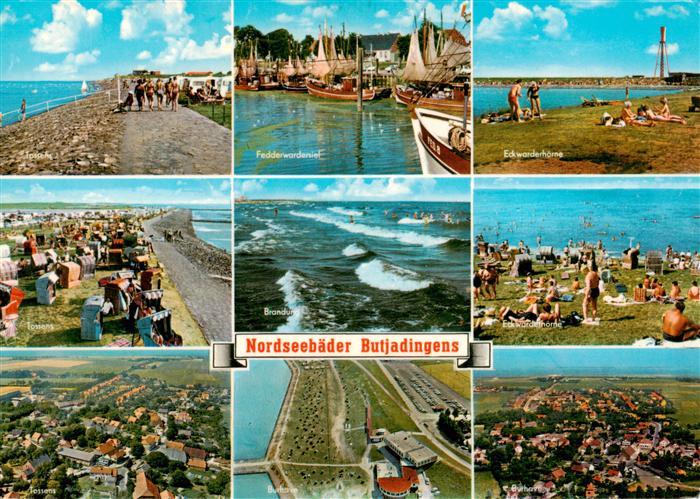 Butjadingen Promenade Fedderwardersiel Eckwarderhoerne Camping Strandpartien Fli