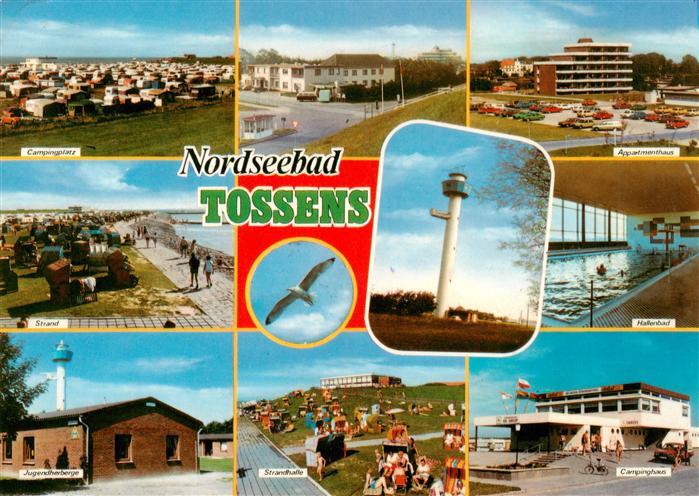 Tossens Nordseebad Campingplatz Strand Jugendherbergen Leuchtturm Appartementhau