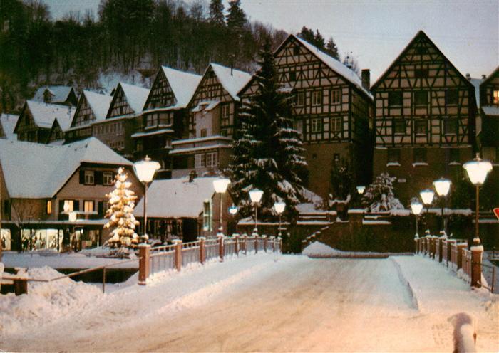 Schiltach Ortszentrum zur Weihnachtszeit