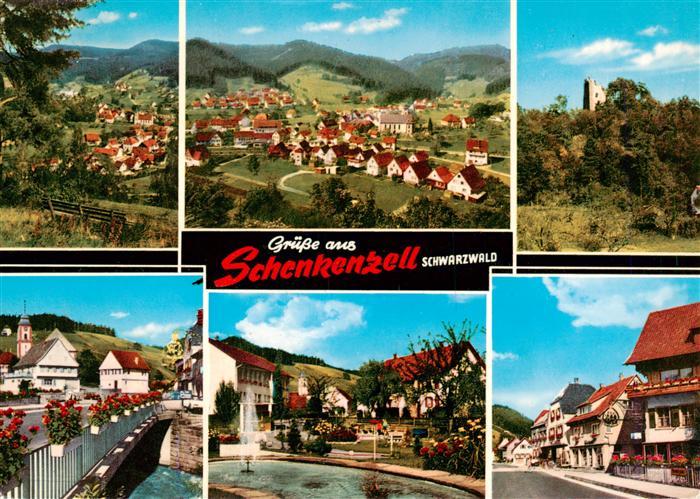 Schenkenzell Panorama Ortsmotive Burgruine