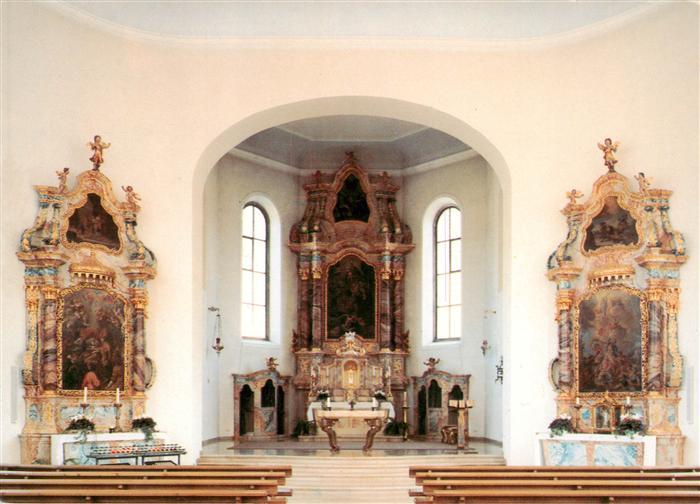 Schenkenzell Katholische Pfarrkirche St. Ulriche Innenansicht Altar