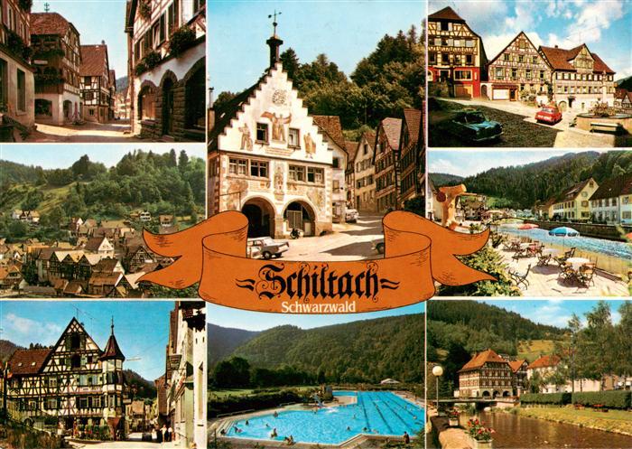Schiltach Motive Ortszentrum Luftkurort im Schwarzwald Freibad