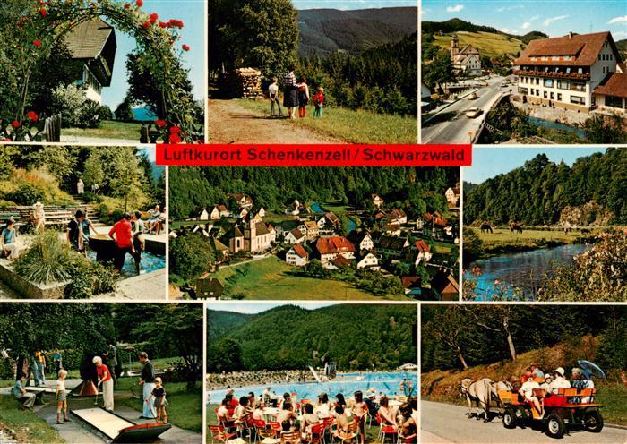 Schenkenzell Panorama Luftkurort im Schwarzwald Wandern Wassertreten Minigolf Fr