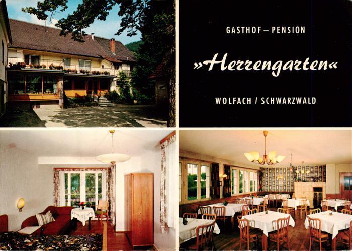 Wolfach Schwarzwald Gasthof Pension Herrengarten Gastraeume