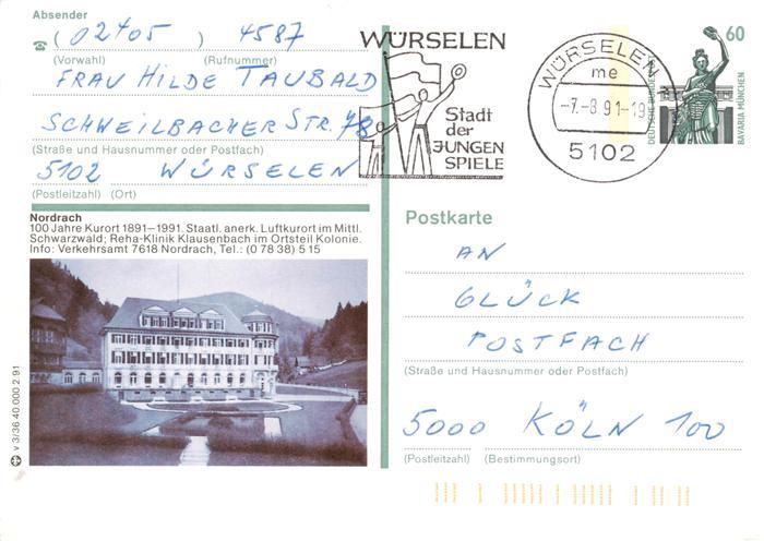 Kolonie Nordrach Reha-Klinik Klausenbach