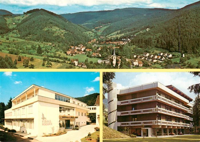 Nordrach Panorama Luftkurort im Schwarzwald Kurhaus Klinik