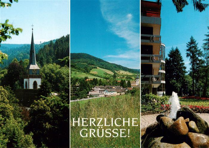 Nordrach Panorama Luftkurort im Schwarzwald Reha-Klinik Kirche