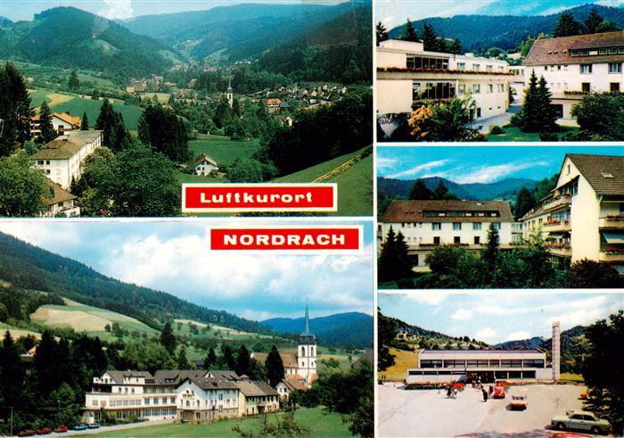 Nordrach Panorama Luftkurort im Schwarzwald Kurhaus Hotel Kirche