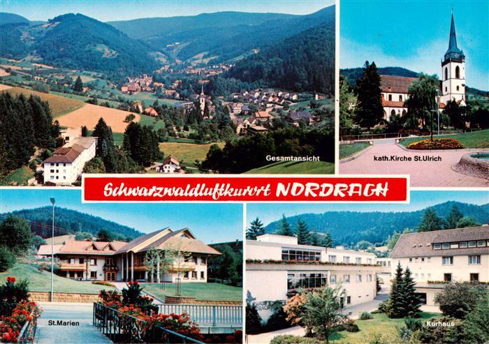 Nordrach Panorama Luftkurort im Schwarzwald Kirche Kurhaus