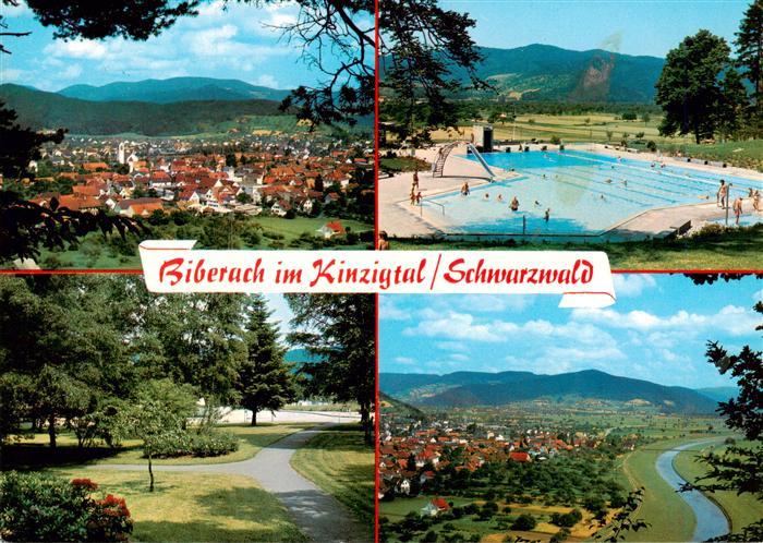 Biberach Kinzigtal Baden Panorama Erholungsort im Schwarzwald Park Freibad