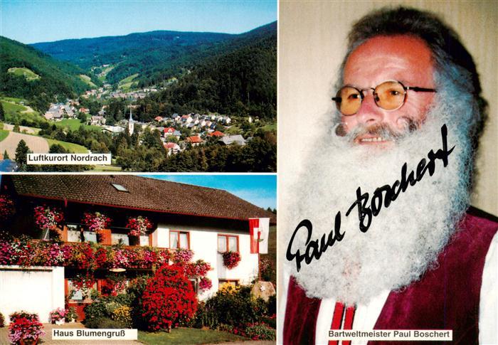Nordrach Panorama Haus Blumengruss Bartweltmeister Paul Boschert