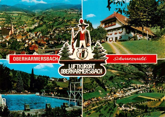 Oberharmersbach Fliegeraufnahmen Gasthaus Schwimmbad