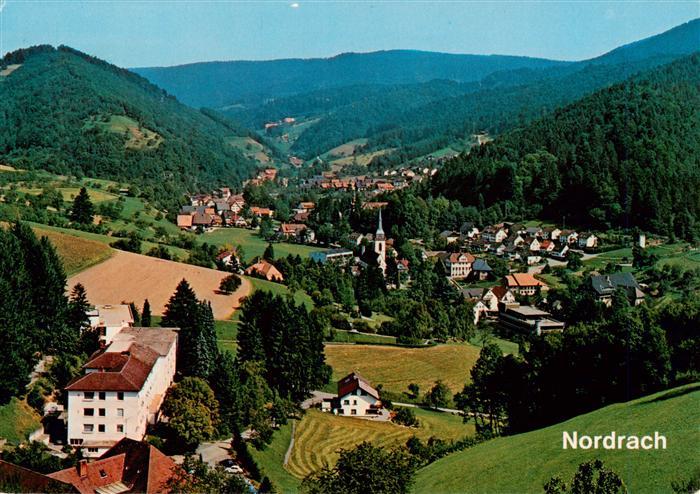 Nordrach Fliegeraufnahme mit Sanatorium Lehmann