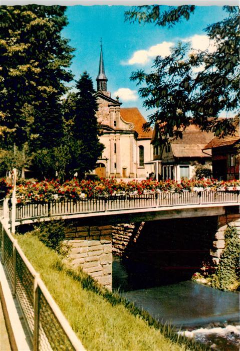 Zell Harmersbach Wallfahrtskirche Maria zu den Ketten Bruecke