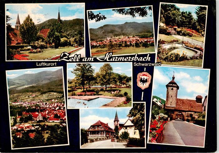 Zell Harmersbach Park Panorama Schwimmbad Ortspartie Stadttor