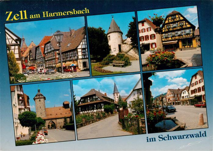 Zell Harmersbach Ortspartie Turm Stadttor Teilansichten